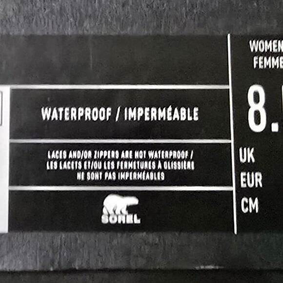 Sorel Brex Lace Up Black Waterproof Boots - Picture 3 of 7